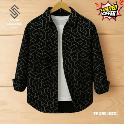 Men's Premium Full Sleeve Black Shirt